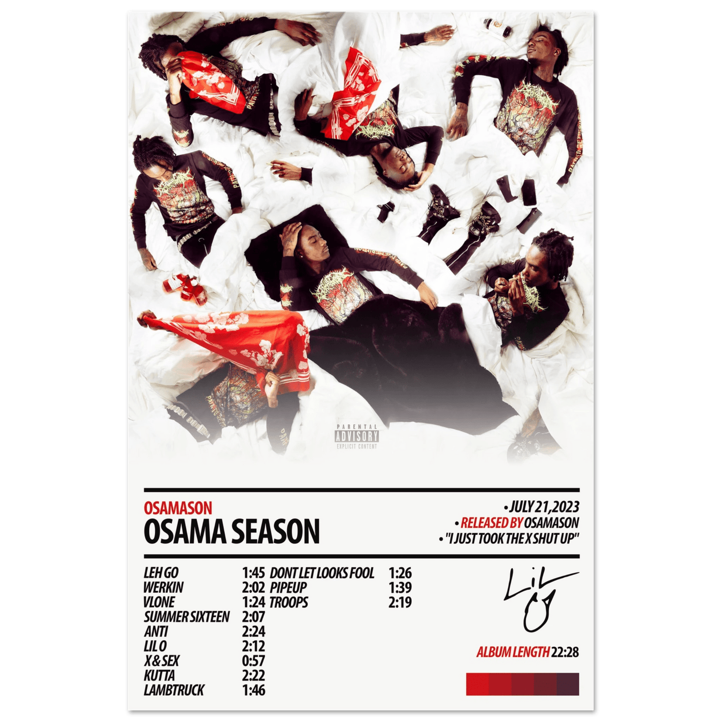 OSAMASON Album Poster | Osama Season - HYUU Art