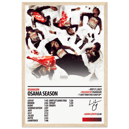 OSAMASON Album Poster | Osama Season - HYUU Art
