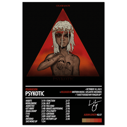OSAMASON Album Poster | Psykotic - HYUU Art