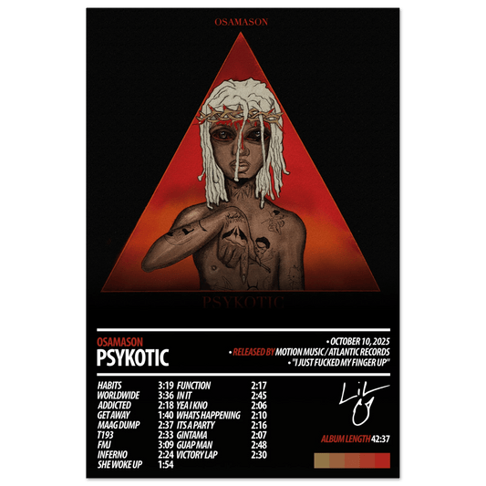 OSAMASON Album Poster | Psykotic - HYUU Art