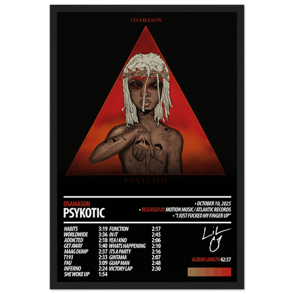 OSAMASON Album Poster | Psykotic - HYUU Art