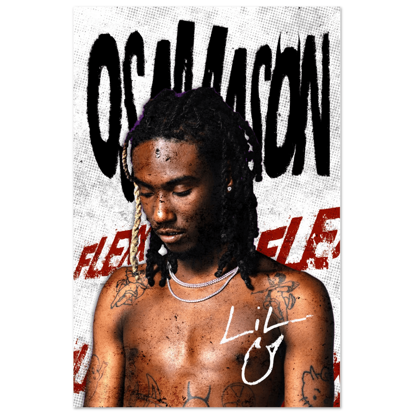 OSAMASON GRUNGE POSTER V1 - HYUU Art