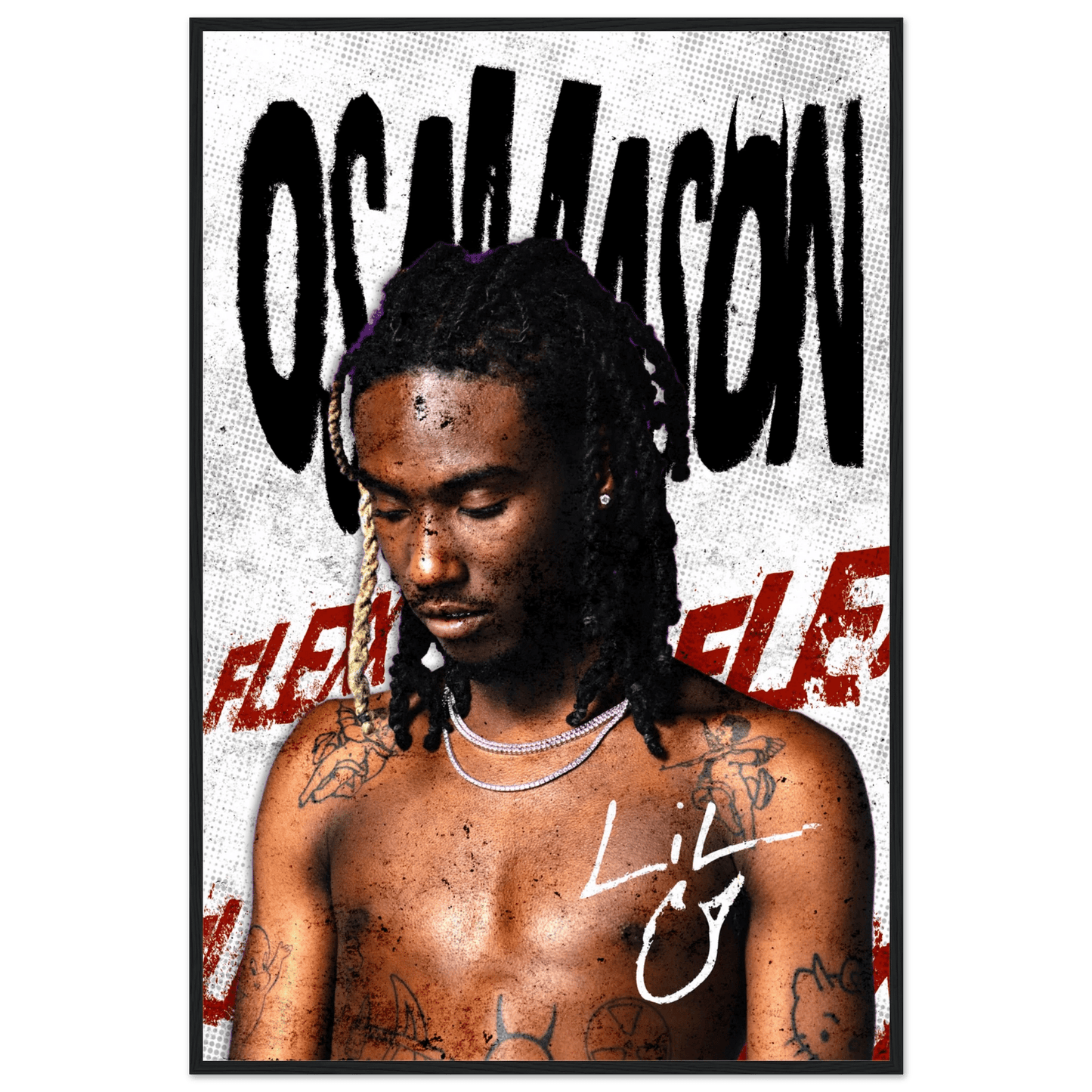 OSAMASON GRUNGE POSTER V1 - HYUU Art