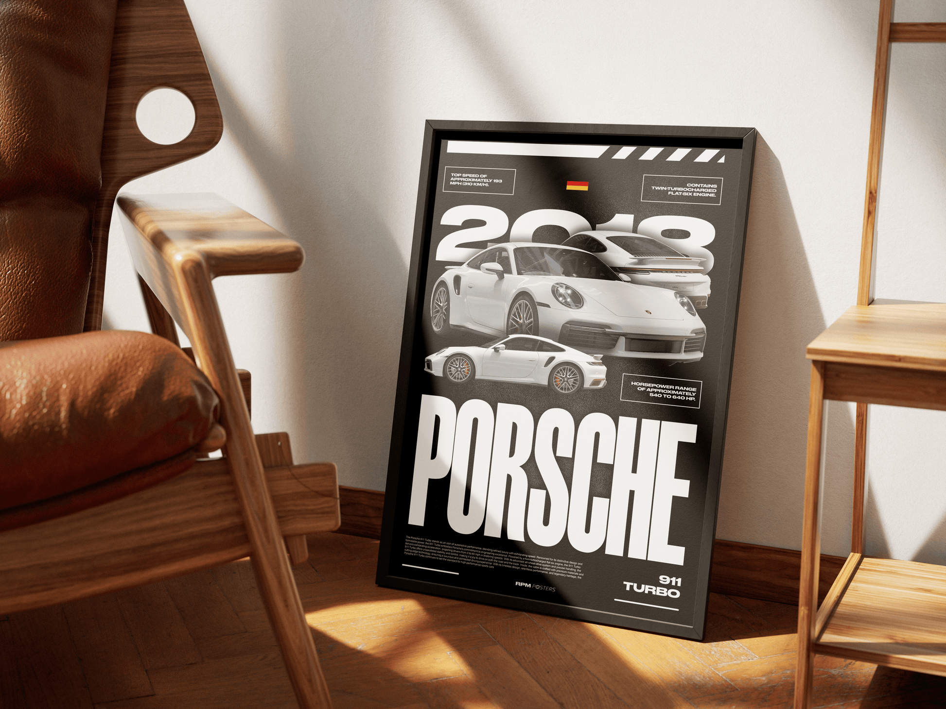 PORSCHE 911 TURBO POSTER - ChordPrints