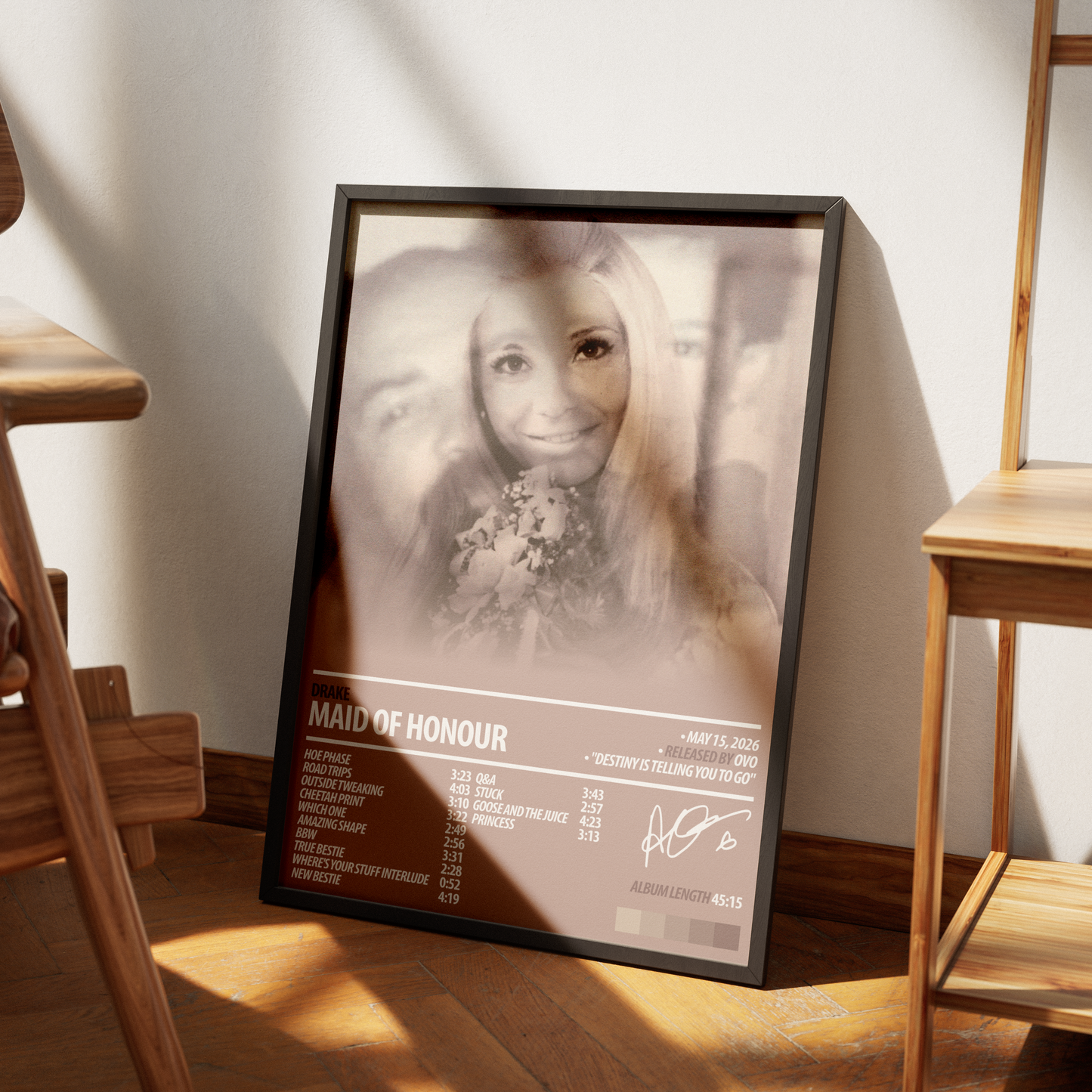 DRAKE Album Poster | MAID OF HONOUR