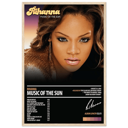 RIHANNA Album Poster | Music Of The Sun - HYUU Art