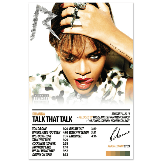 RIHANNA Album Poster | Talk That Talk - HYUU Art