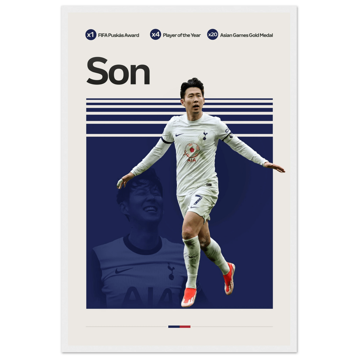 SON HEUNG - MIN | SOCCER POSTER - HYUU Art