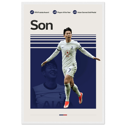 SON HEUNG - MIN | SOCCER POSTER - HYUU Art
