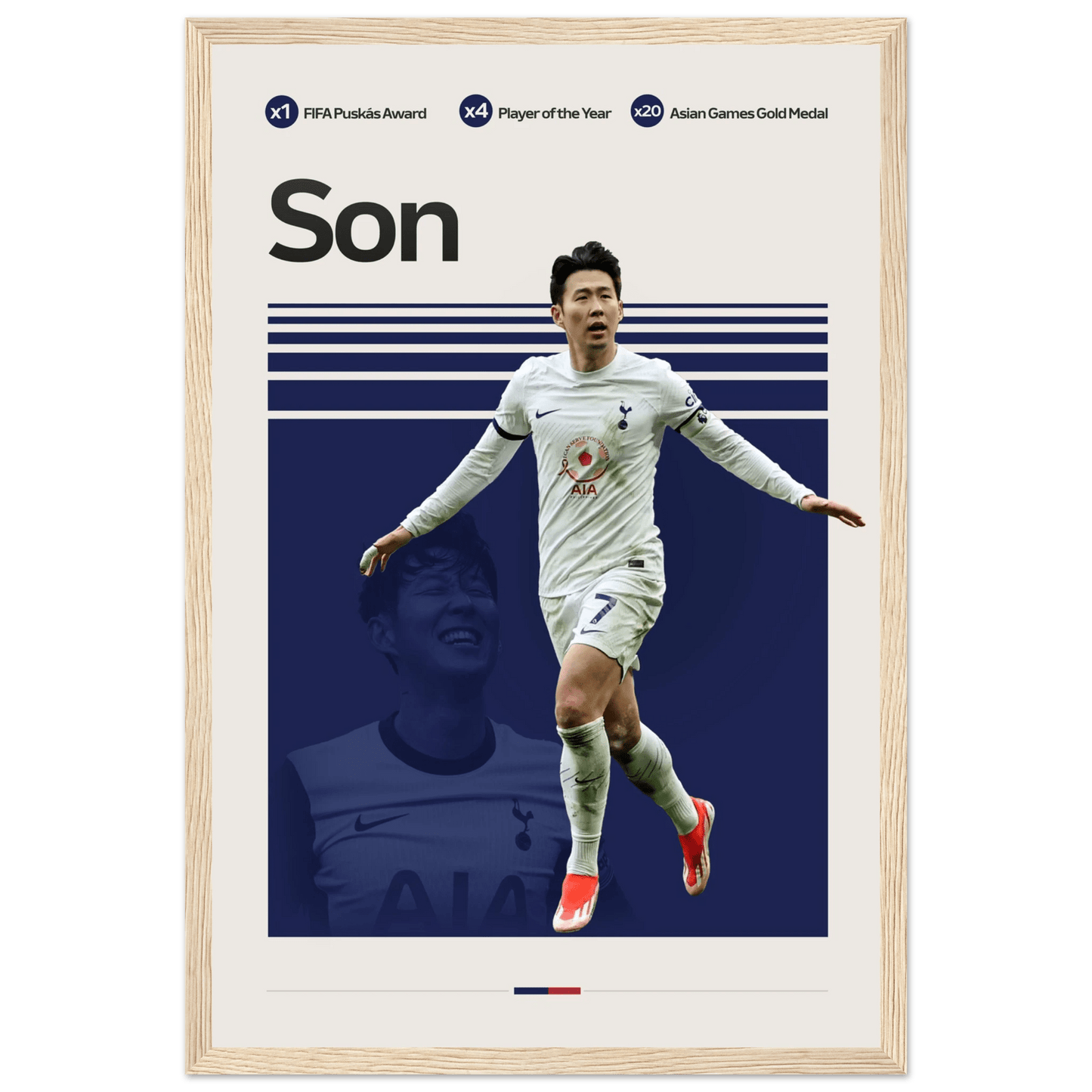 SON HEUNG - MIN | SOCCER POSTER - HYUU Art
