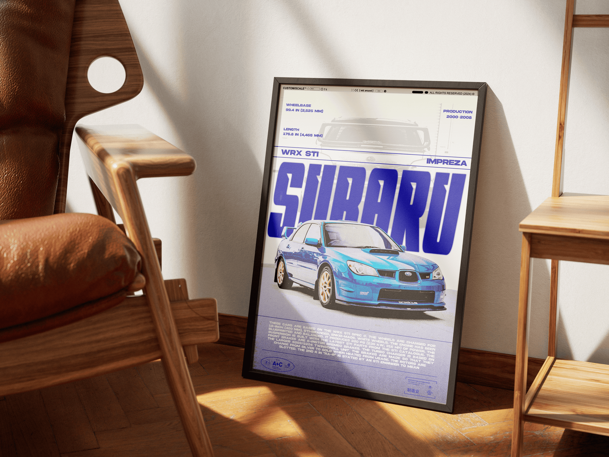 SUBARU IMPREZA WRX STI POSTER - ChordPrints