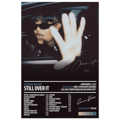 SUMMER WALKER Album Poster | Still Over It - HYUU Art