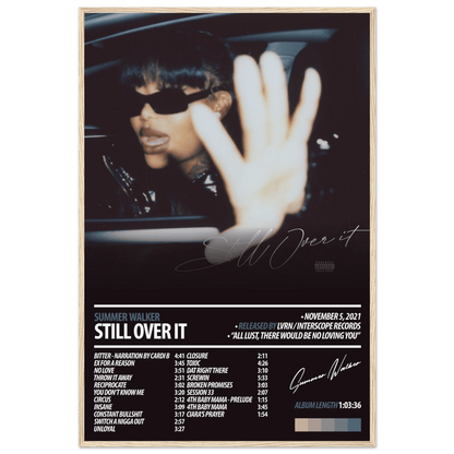 SUMMER WALKER Album Poster | Still Over It - HYUU Art