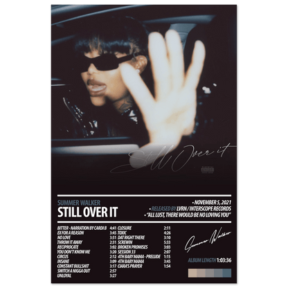 SUMMER WALKER Album Poster | Still Over It - HYUU Art