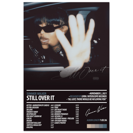 SUMMER WALKER Album Poster | Still Over It - HYUU Art