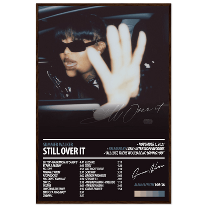 SUMMER WALKER Album Poster | Still Over It - HYUU Art