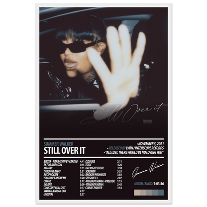 SUMMER WALKER Album Poster | Still Over It - HYUU Art