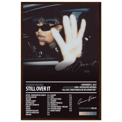 SUMMER WALKER Album Poster | Still Over It - HYUU Art