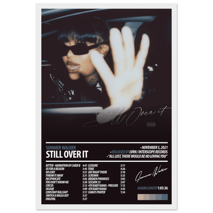 SUMMER WALKER Album Poster | Still Over It - HYUU Art