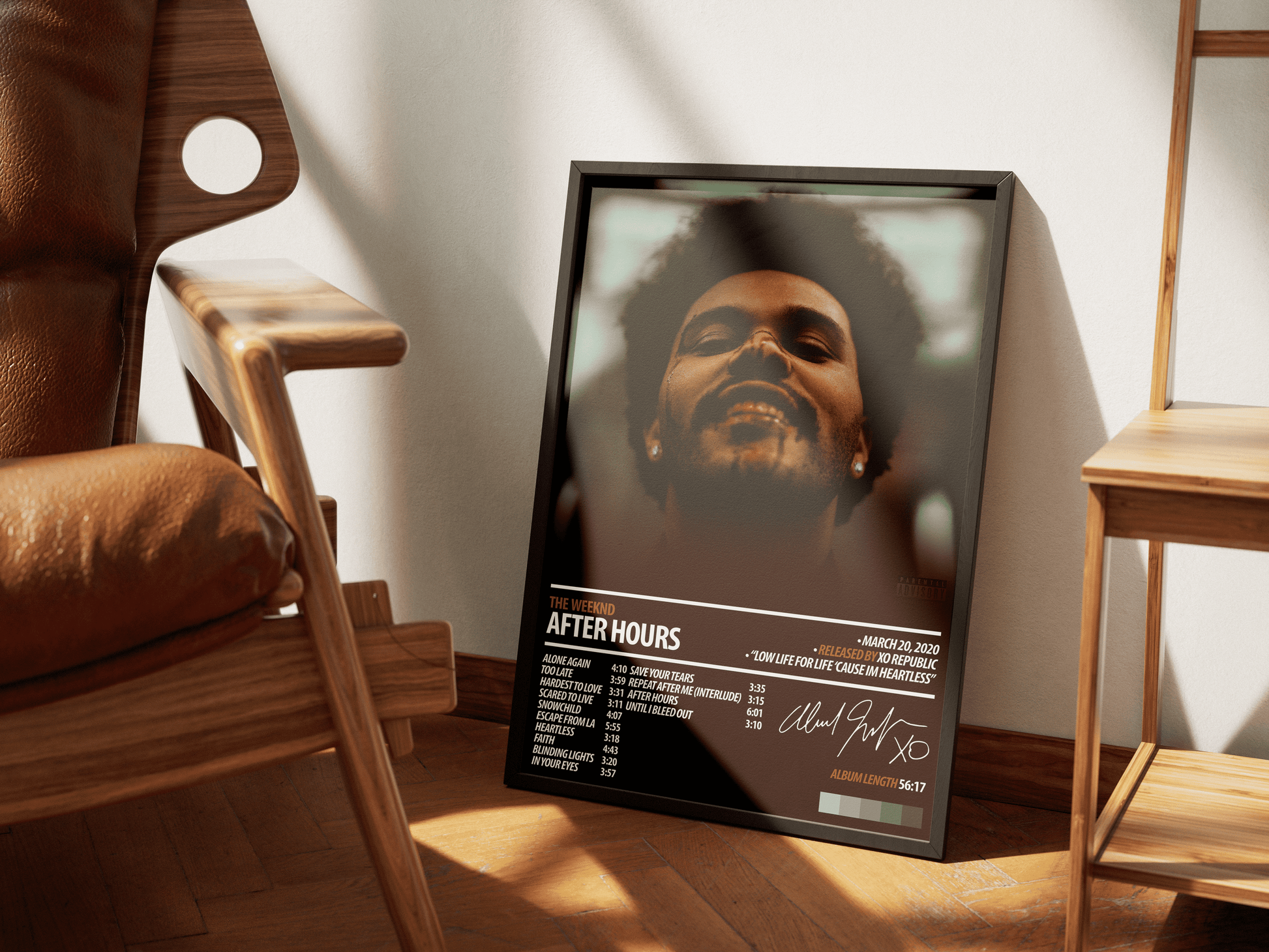 THE WEEKND Album Poster | After Hours - ChordPrints