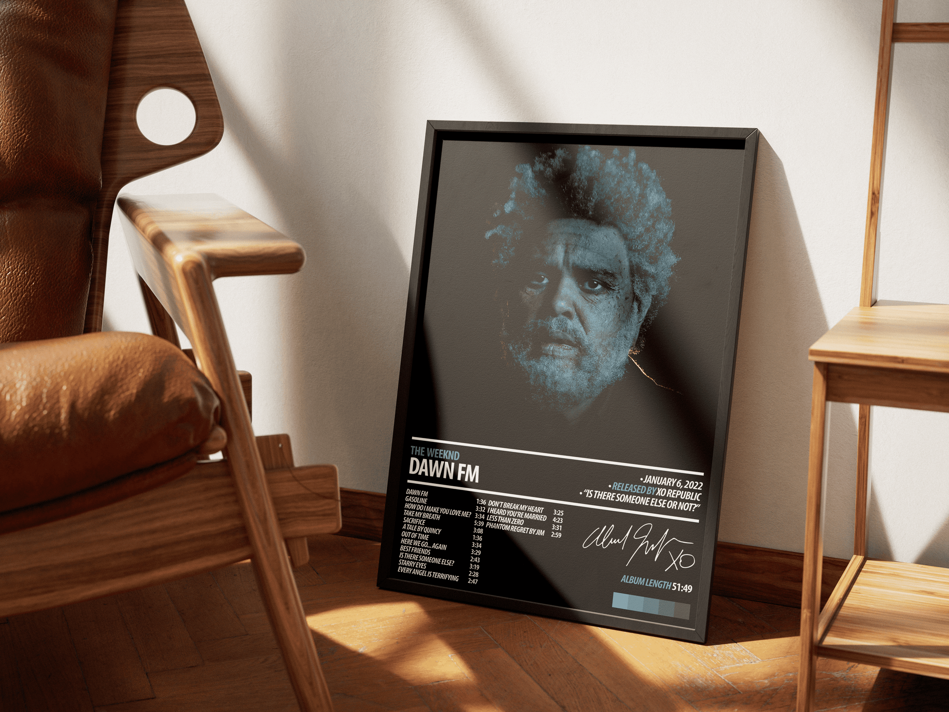 THE WEEKND Album Poster | Dawn FM - ChordPrints