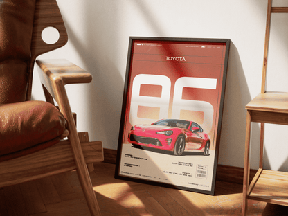TOYOTA 86 POSTER - ChordPrints