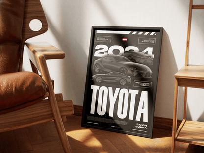 TOYOTA GR SUPRA 2.0 POSTER - ChordPrints
