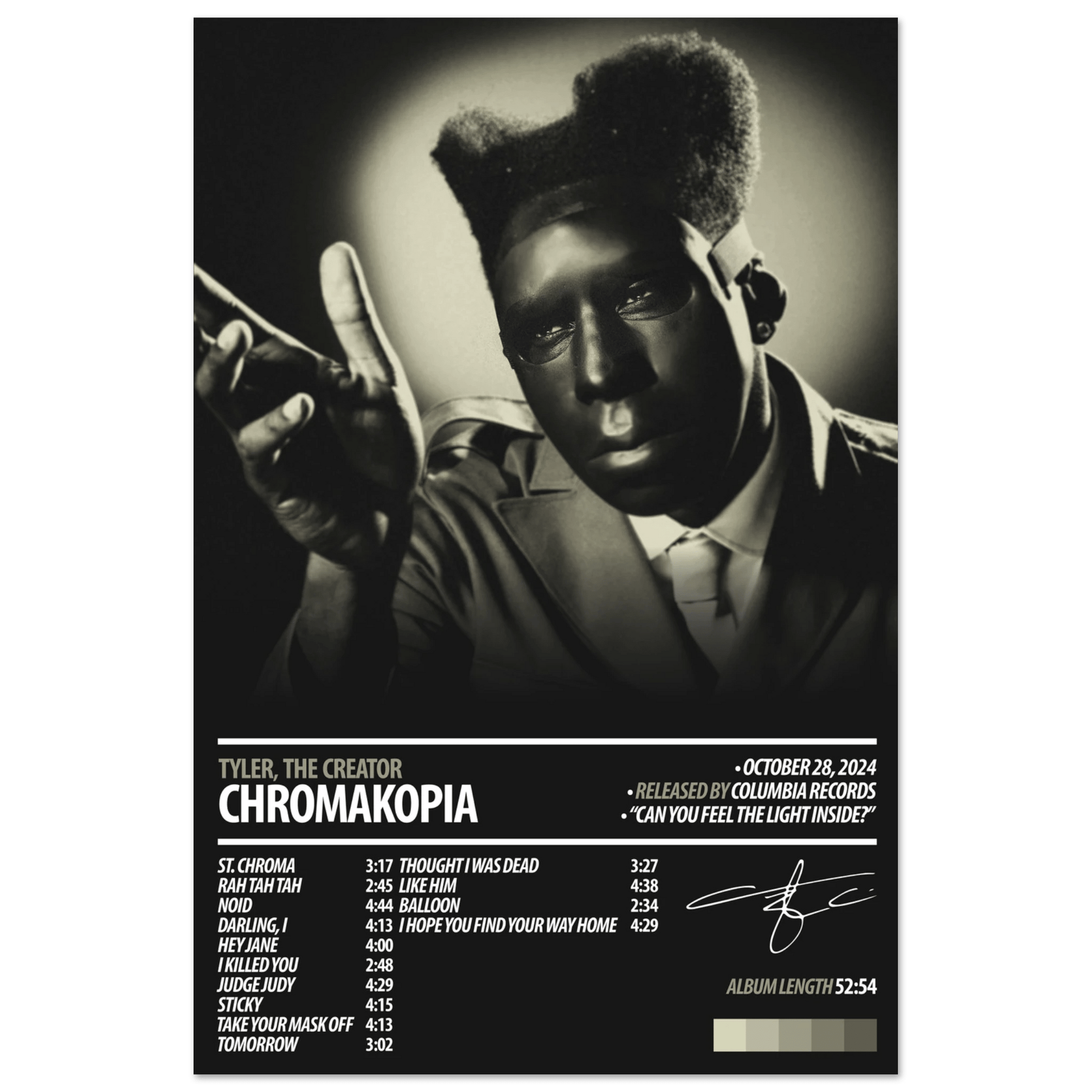 TYLER, THE CREATOR Album Poster | CHROMAKOPIA – HYUU Art TYLER, THE CREATOR Album Poster | CHROMAKOPIA – HYUU Art