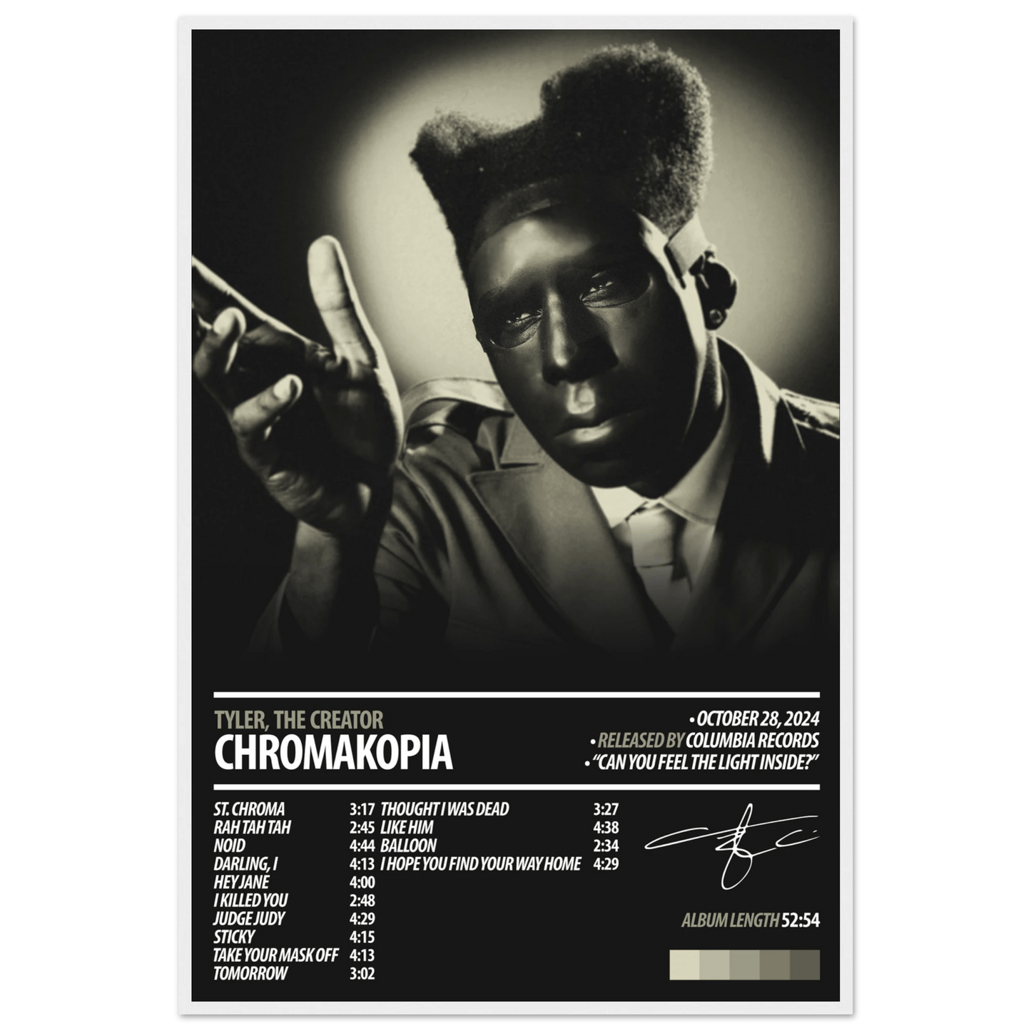 TYLER, THE CREATOR Album Poster | CHROMAKOPIA - HYUU Art