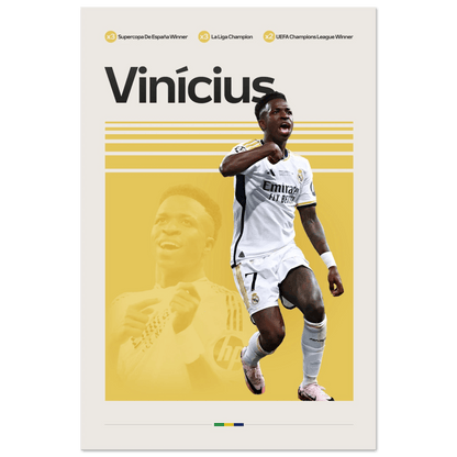 VINÍCIUS JÚNIOR | SOCCER POSTER - HYUU Art