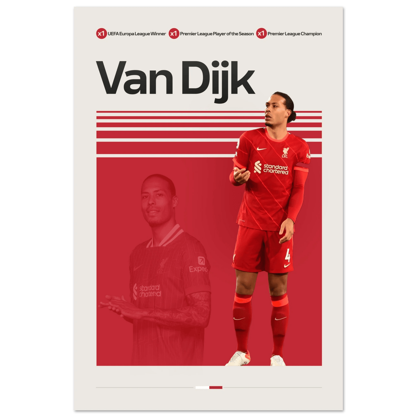 VIRGIL VAN DIJK | SOCCER POSTER - HYUU Art