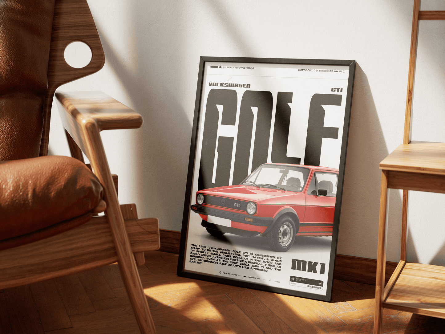 VOLKSWAGEN GOLF GTI POSTER - ChordPrints