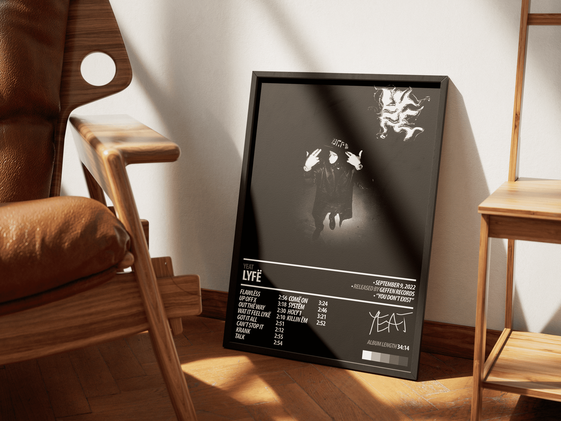 YEAT Album Poster | Lyfe - ChordPrints